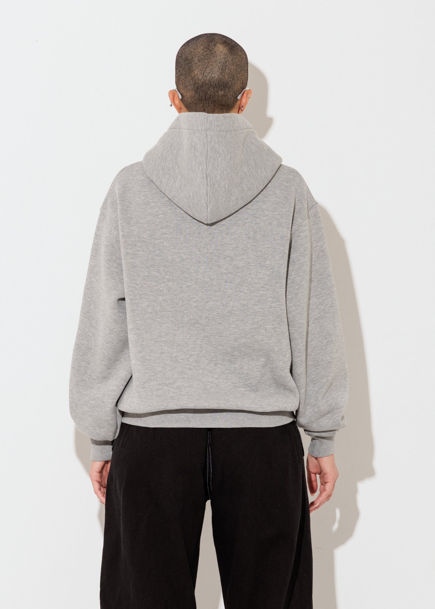 Perfect Hoodie Zip - Grigio Mélange - Unisex