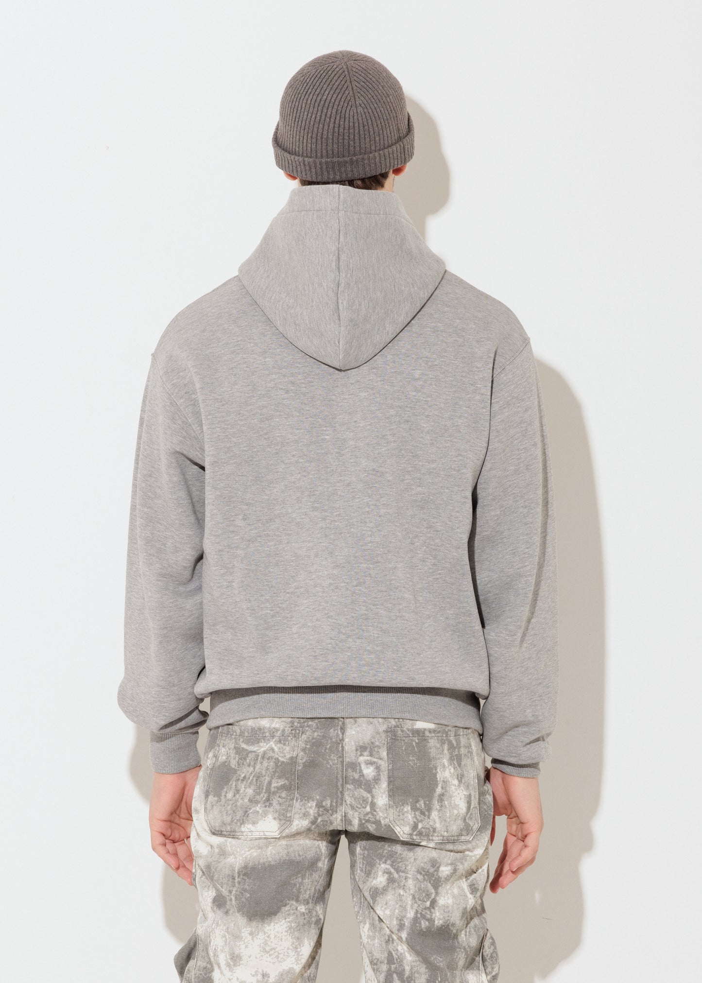 Perfect Hoodie Zip - Grigio Mélange - Unisex