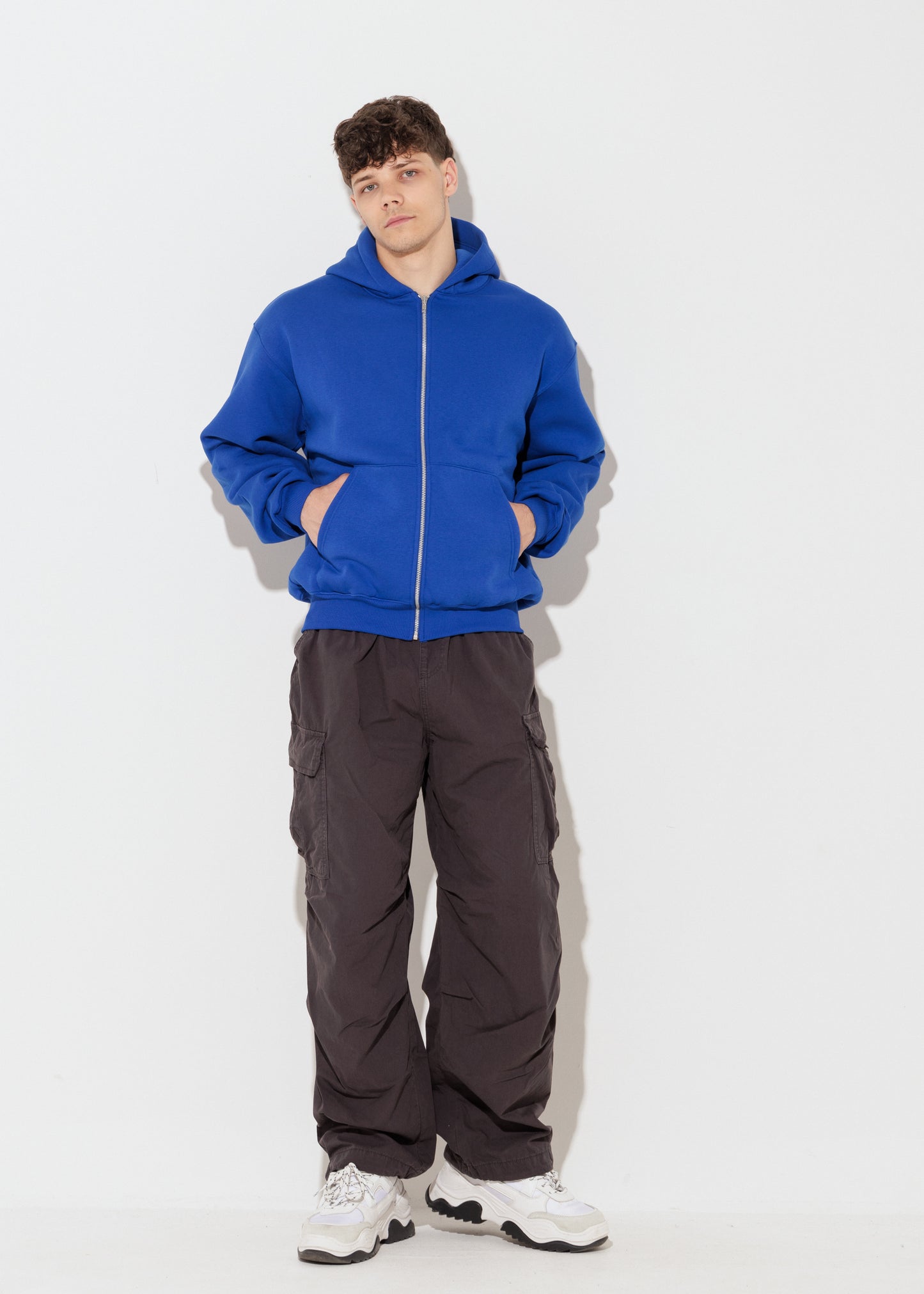 Perfect Hoodie Zip - Blue Royal - Unisex