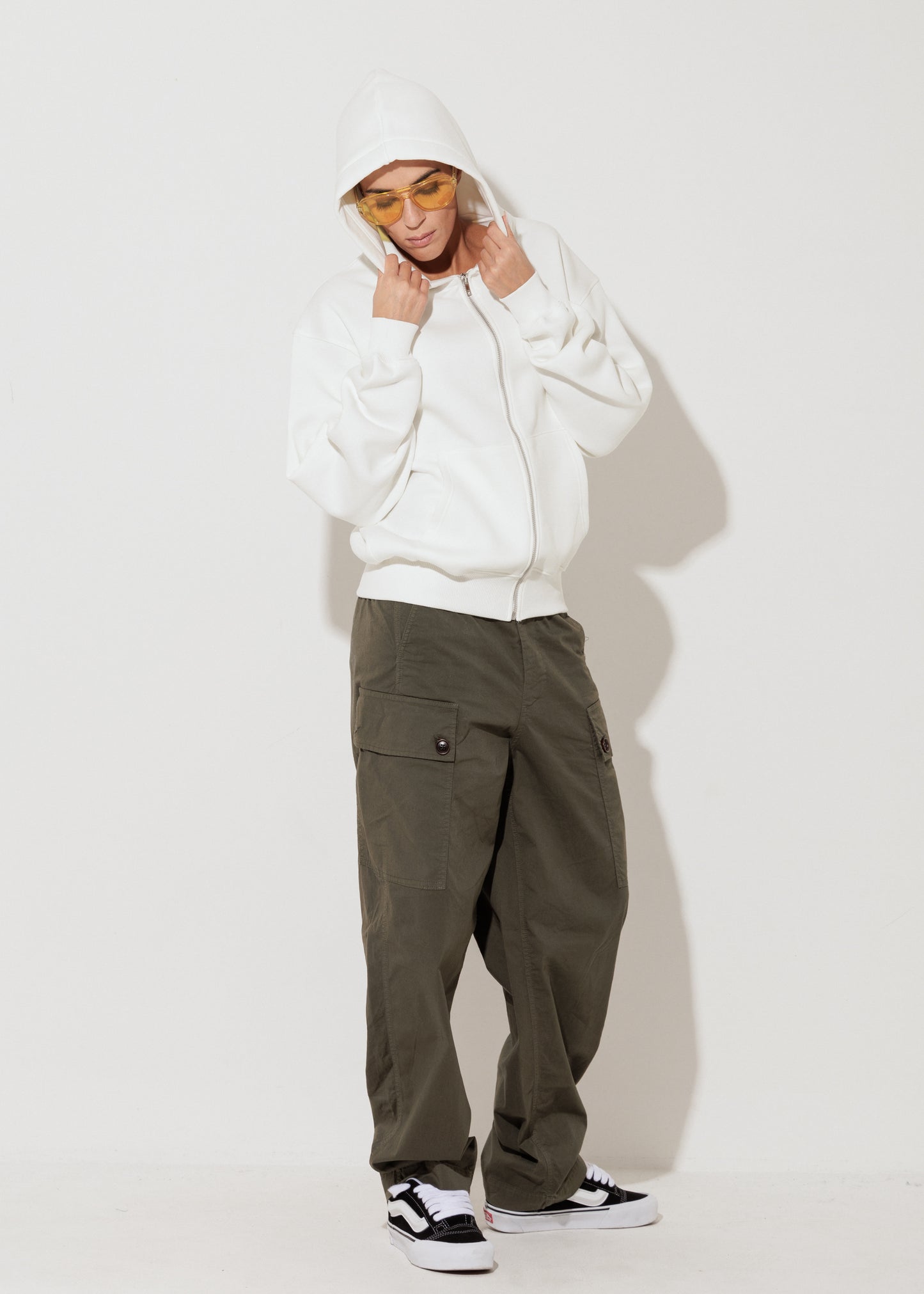 Perfect Hoodie Zip - Panna - Unisex