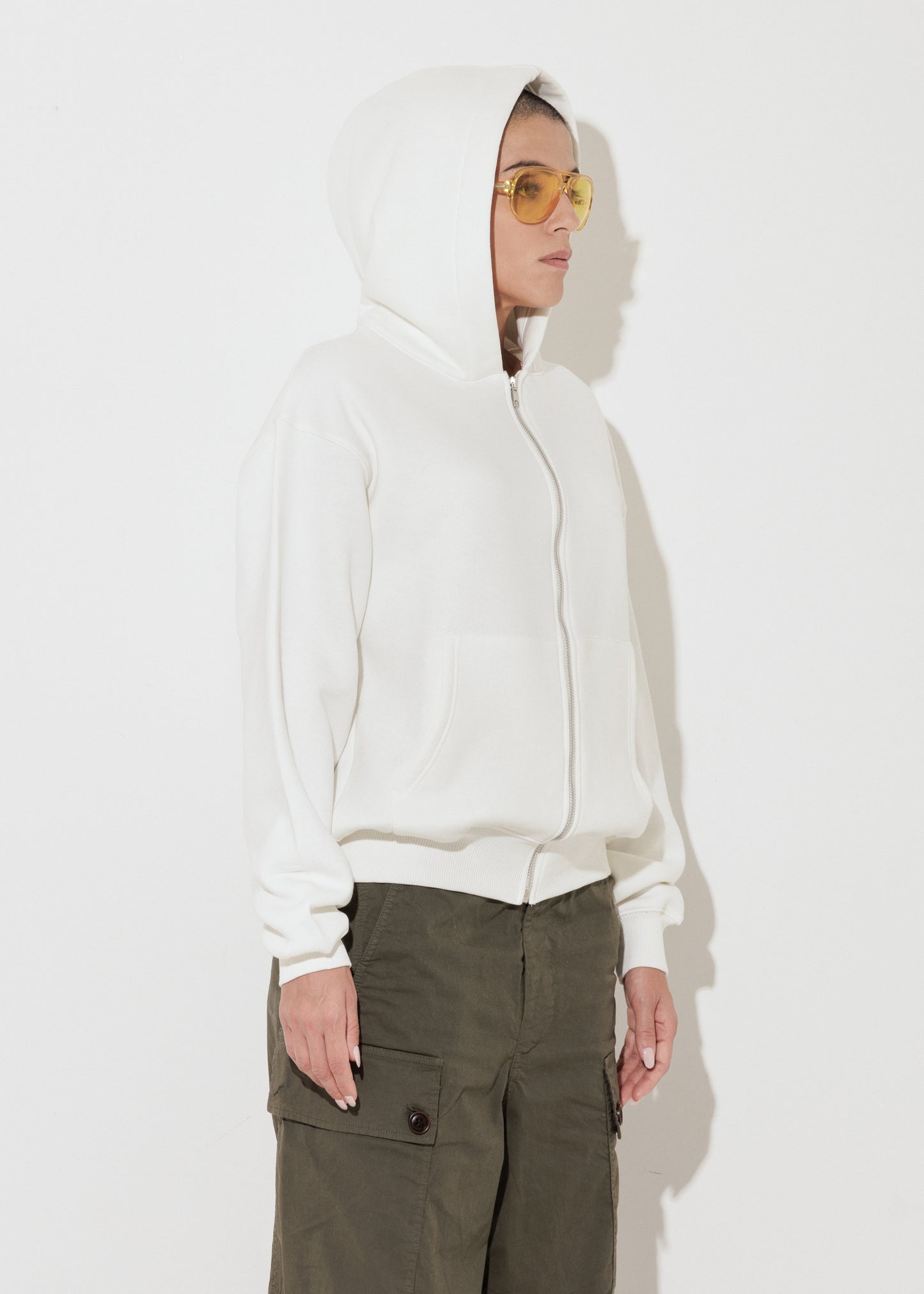 Perfect Hoodie Zip - Panna - Unisex