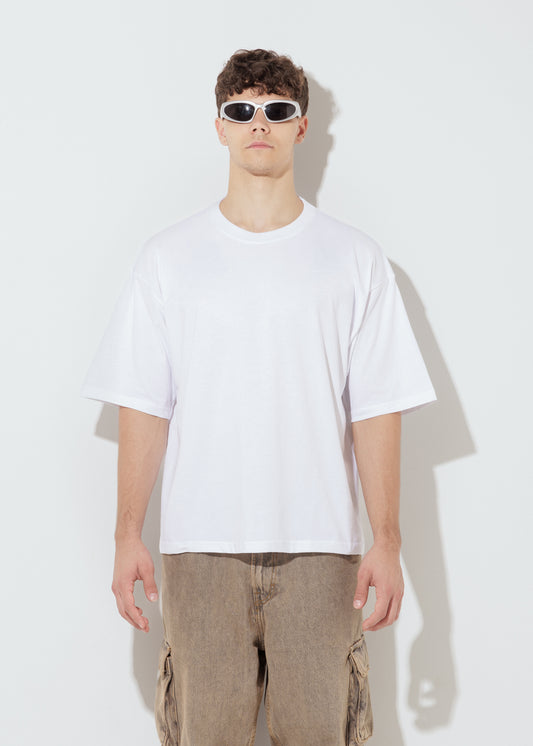 T-shirt Boxy - Panna - Unisex