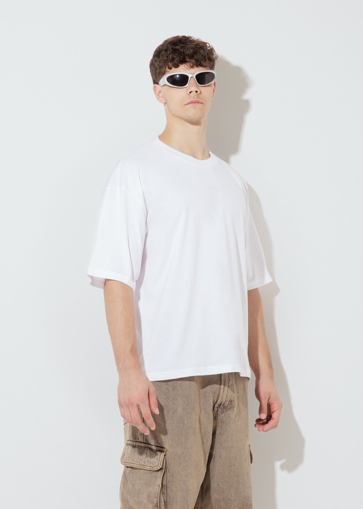 T-shirt Boxy - Panna - Unisex