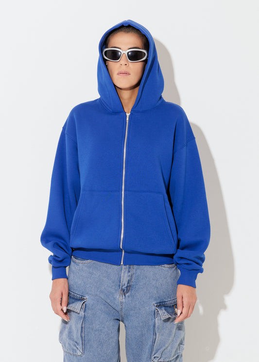 Perfect Hoodie Zip - Blue Royal - Unisex