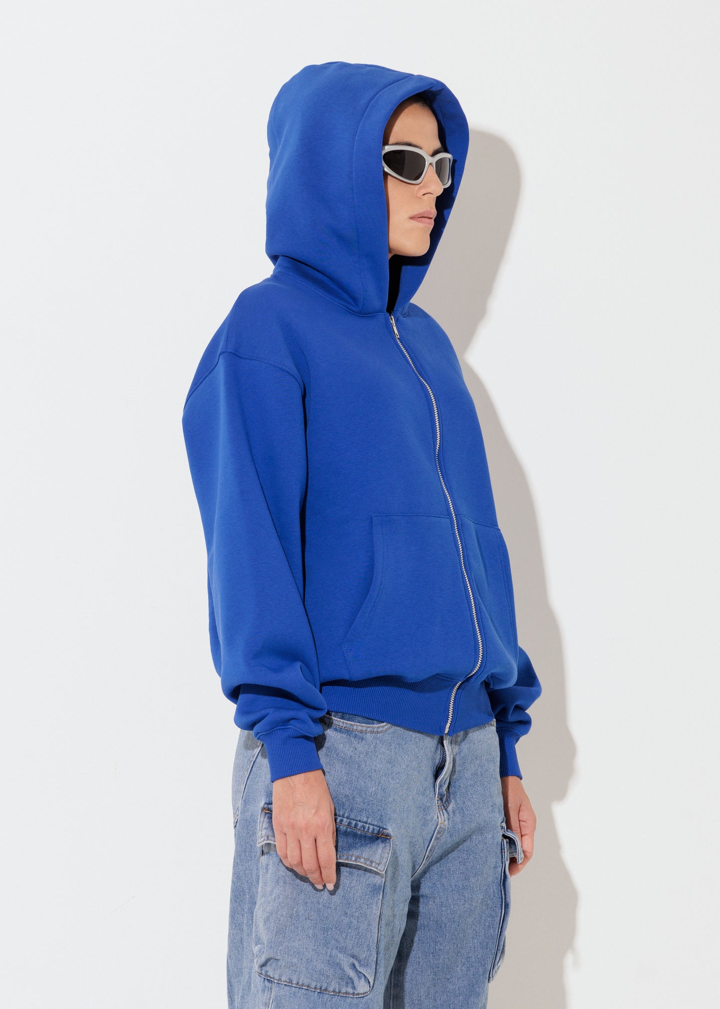 Perfect Hoodie Zip - Blue Royal - Unisex
