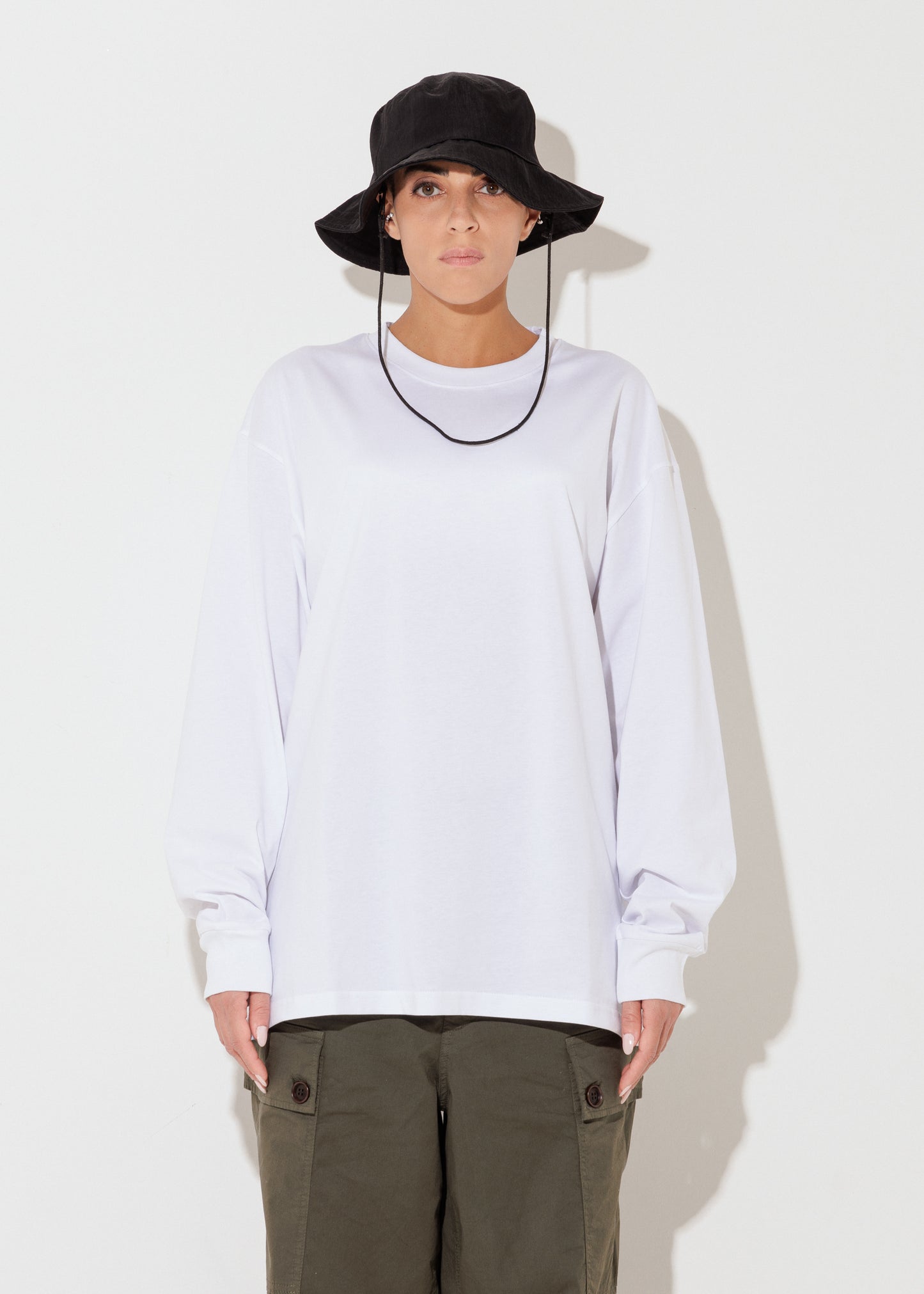 Long Sleeve T-shirt - Cream - Women